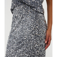 Esqualo 08712 Silver Sequinned Skirt