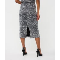 Esqualo 08712 Silver Sequinned Skirt