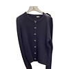 EsQualo A/W Esqualo 07719 Bow Button Soft Black Sweater