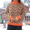MD’M MD’M 3.50.103.38 Wine Multi Retro Sweater