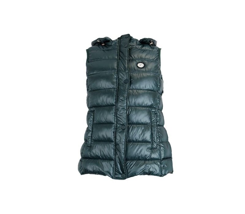 Julie Guerlande Teal Quilted Gilet