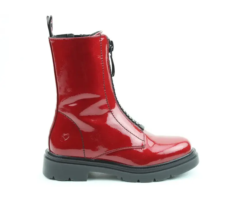 Heavenly Feet BEWLEY Red Patent Zip Boot