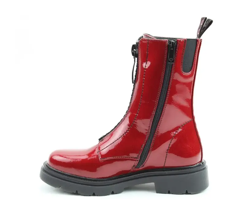 Heavenly Feet BEWLEY Red Patent Zip Boot