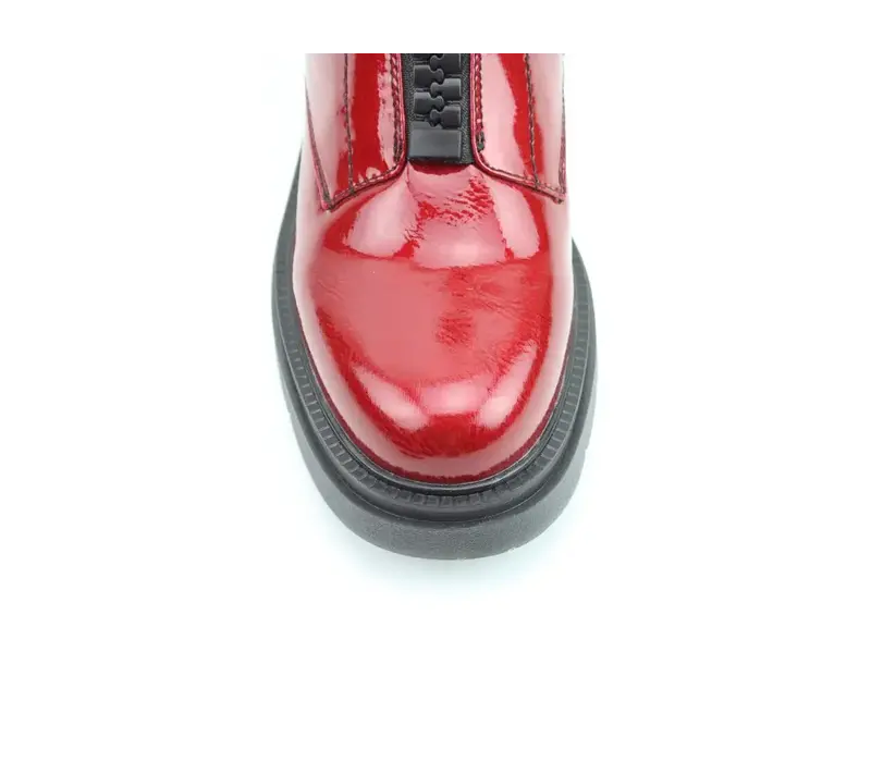 Heavenly Feet BEWLEY Red Patent Zip Boot