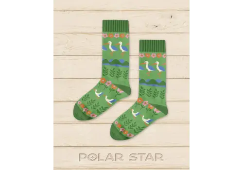 Polar Star Polar Star Green STORK Warm Socks