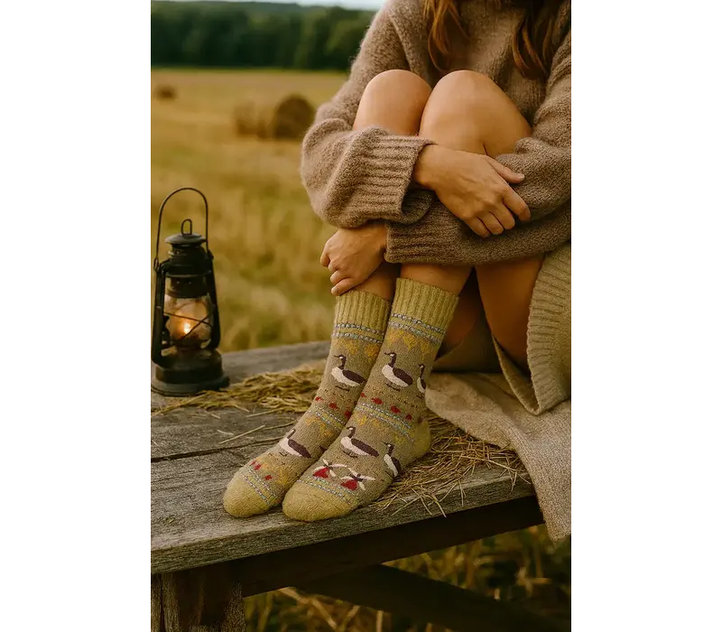 Polar Star Khaki DUCKS Warm Socks