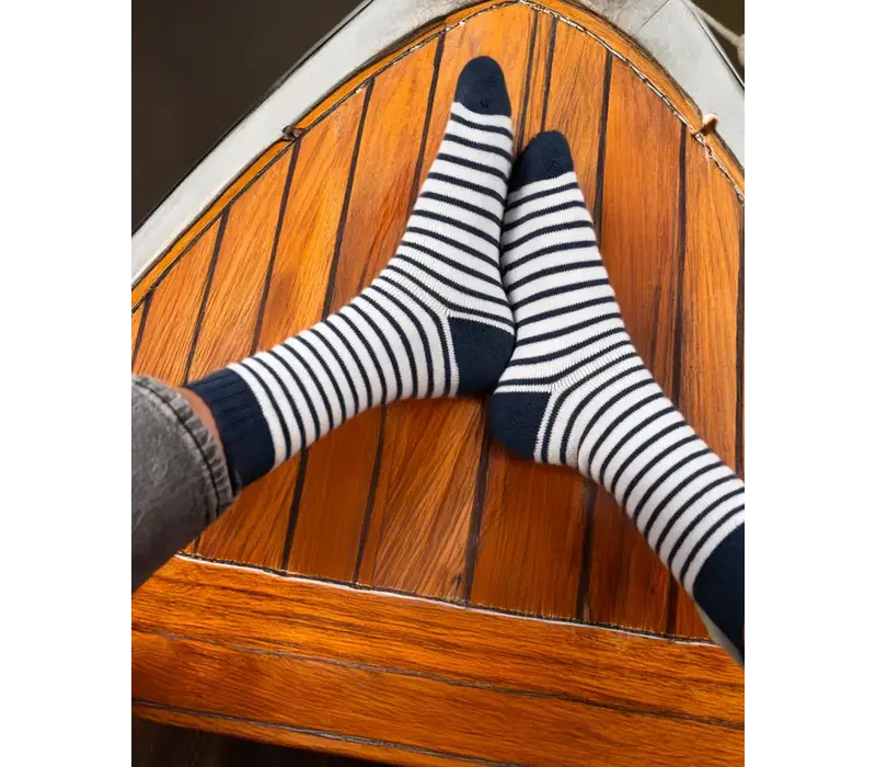 Polar Star Navy STRIPES Warm Socks