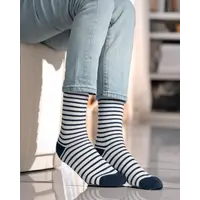 Polar Star Navy STRIPES Warm Socks