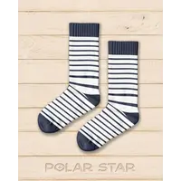Polar Star Navy STRIPES Warm Socks