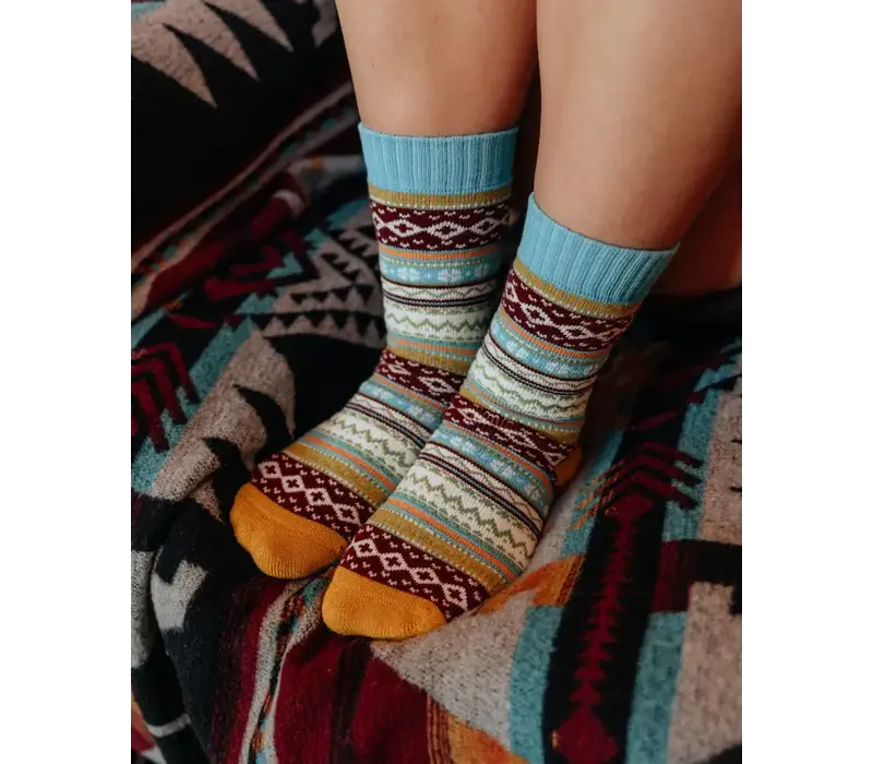Polar Star Blue multi NORA Warm Socks