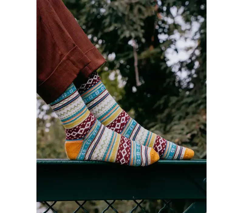 Polar Star Blue multi NORA Warm Socks