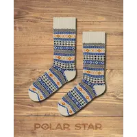 Polar Star Blue Multi AZTEC  Warm Socks
