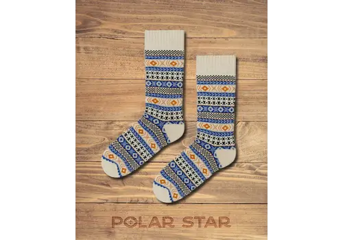 Polar Star Polar Star Blue Multi AZTEC  Warm Socks