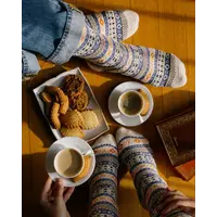 Polar Star Blue Multi AZTEC  Warm Socks