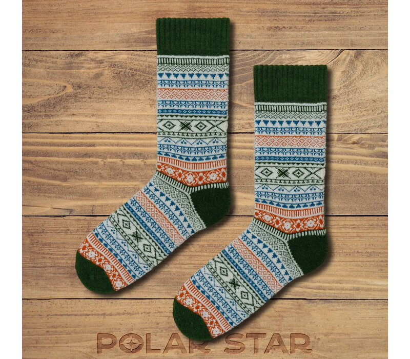 Polar Star Green NORDIC Warm Socks
