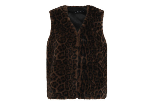 Micha A/W Micha 105 372 Faux Fur Leopardprint Gilet