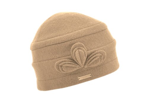Seeberger Seeberger 019326 Camel Boiled Wool Toque