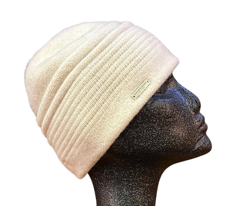Seeberger 019857 Off-White Boiled Wool Toque