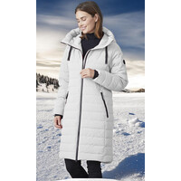 Junge KIKI Winter White long Quilted Jacket