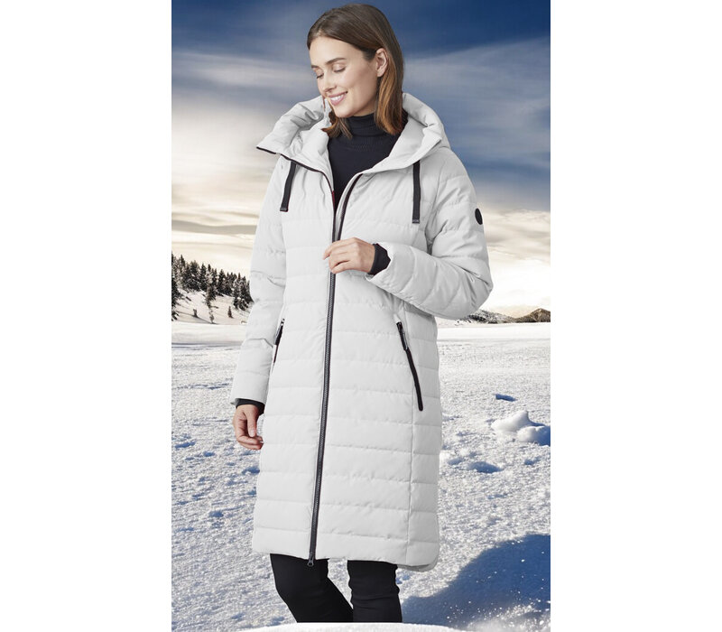 Junge KIKI Winter White long Quilted Jacket