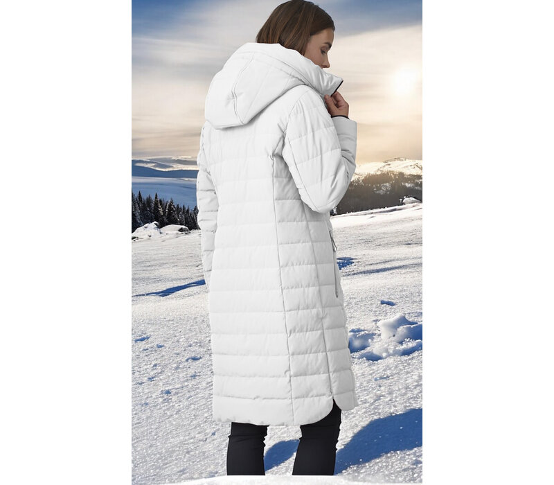 Junge KIKI Winter White long Quilted Jacket