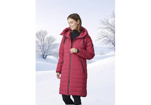 Junge Junge KIKI Winter Raspberry long Quilted Jacket