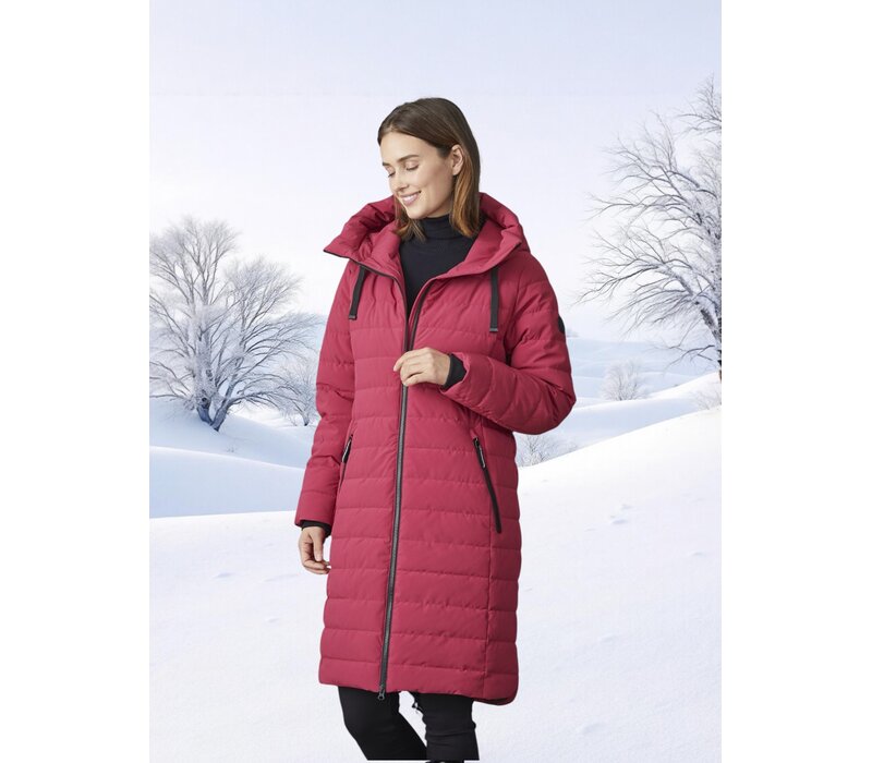 Junge KIKI Winter Raspberry long Quilted Jacket