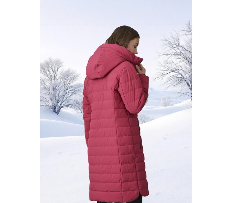 Junge KIKI Winter Raspberry long Quilted Jacket