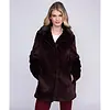 PIA ROSSINI A/W Pia Rossini DONATELLA Faux Fur Burgundy Coat