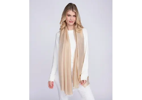 PIA ROSSINI A/W Pia Rossini HALLIE Gold Metallic Scarf