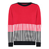 Micha S/S Micha 180 150 Red/Navy Stripe Sweater