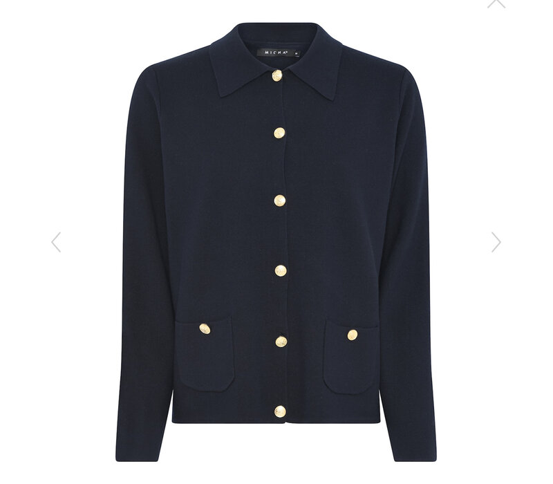 Micha 143 284 Navy Spring Knit Cardigan