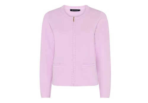 Micha S/S Micha 143 286 Soft Rose Zip up Cardigan