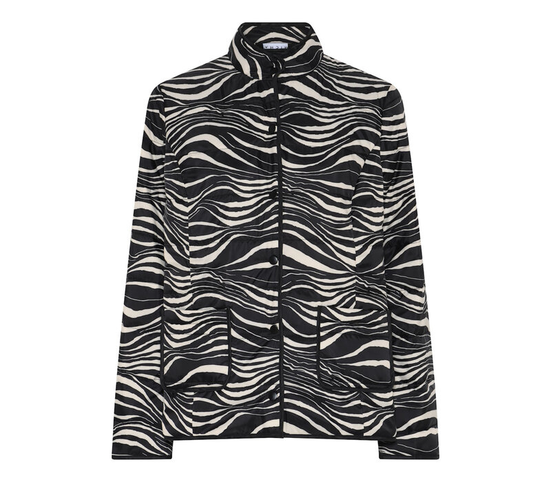 Micha 142 258 Zebra Quilted Jacket