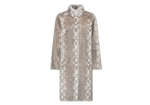 Micha A/W Micha 143 232 Beige Snake Faux Fur Coat