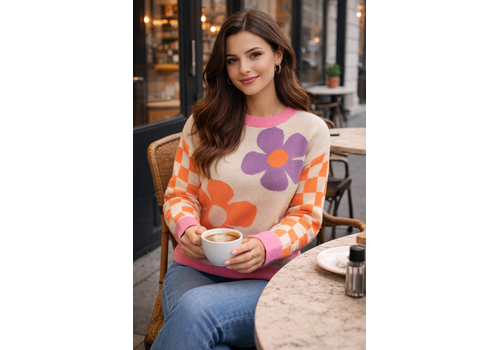 MD’M MD’M 3.50.210.10 Beige Daisy Sweater