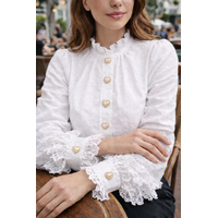 Button Cover LOVEY DOVEY Crystal Heart