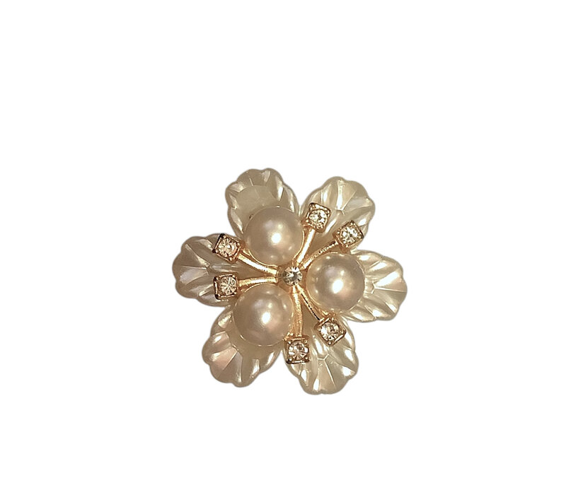 Button Cover MOTHER OF PEARL Flower