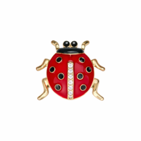 Button Cover DOTTY Red Ladybug