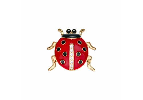 Button Covers Button Cover DOTTY Red Ladybug