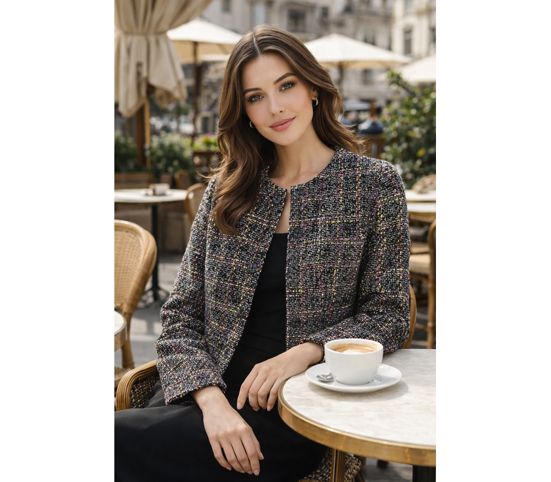 Micha 139 224 Colourful Tweed Blazer