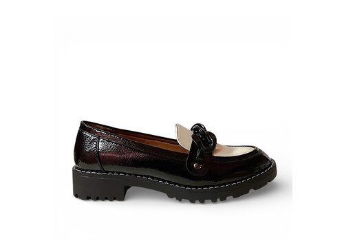 REDZ REDZ 187 Black/Cream Chain Loafer