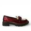REDZ REDZ 187 Wine/Cream Chain Loafer