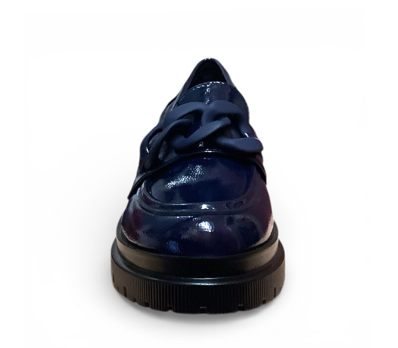 REDZ DF1619-B Navy Chain Loafer