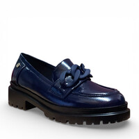 REDZ DF1619-B Navy Chain Loafer