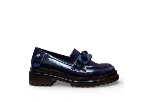 REDZ REDZ DF1619-B Navy Chain Loafer