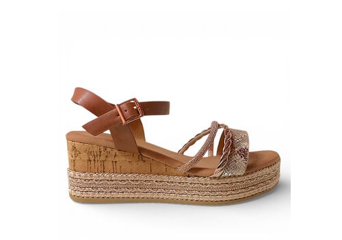 REDZ Redz VC 6W8913-40 Tan/Gold Sandals Tan/Gold