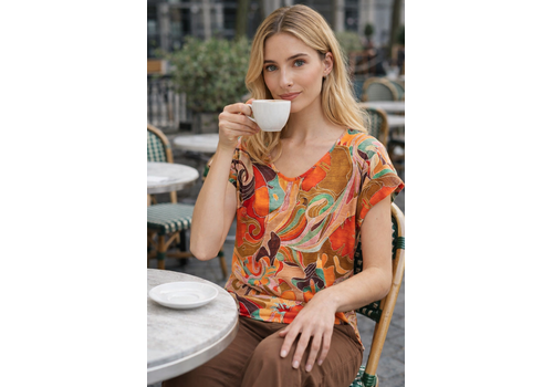 Bariloche Bariloche COMPAS Tangerine Tee Shirt