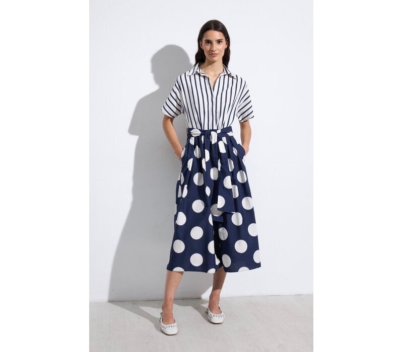 Bariloche DAROCA  Navy/White Dress