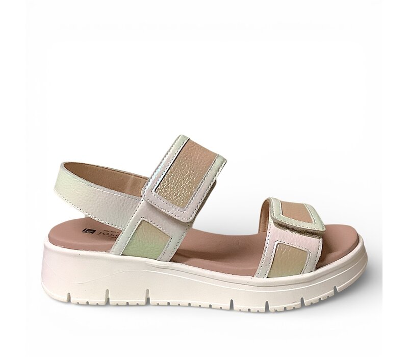 Jose Saenz 2151 White/Sand Sandals